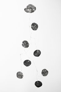 Fartyg, 2014 (trägravyrcollage och pennteckning på papper)